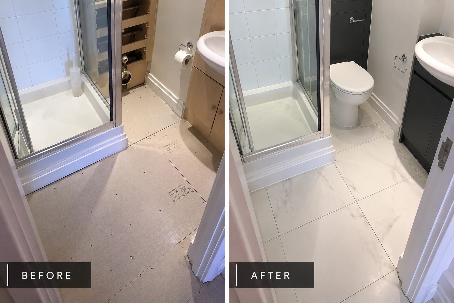 Bathroom tiling renovation — West London