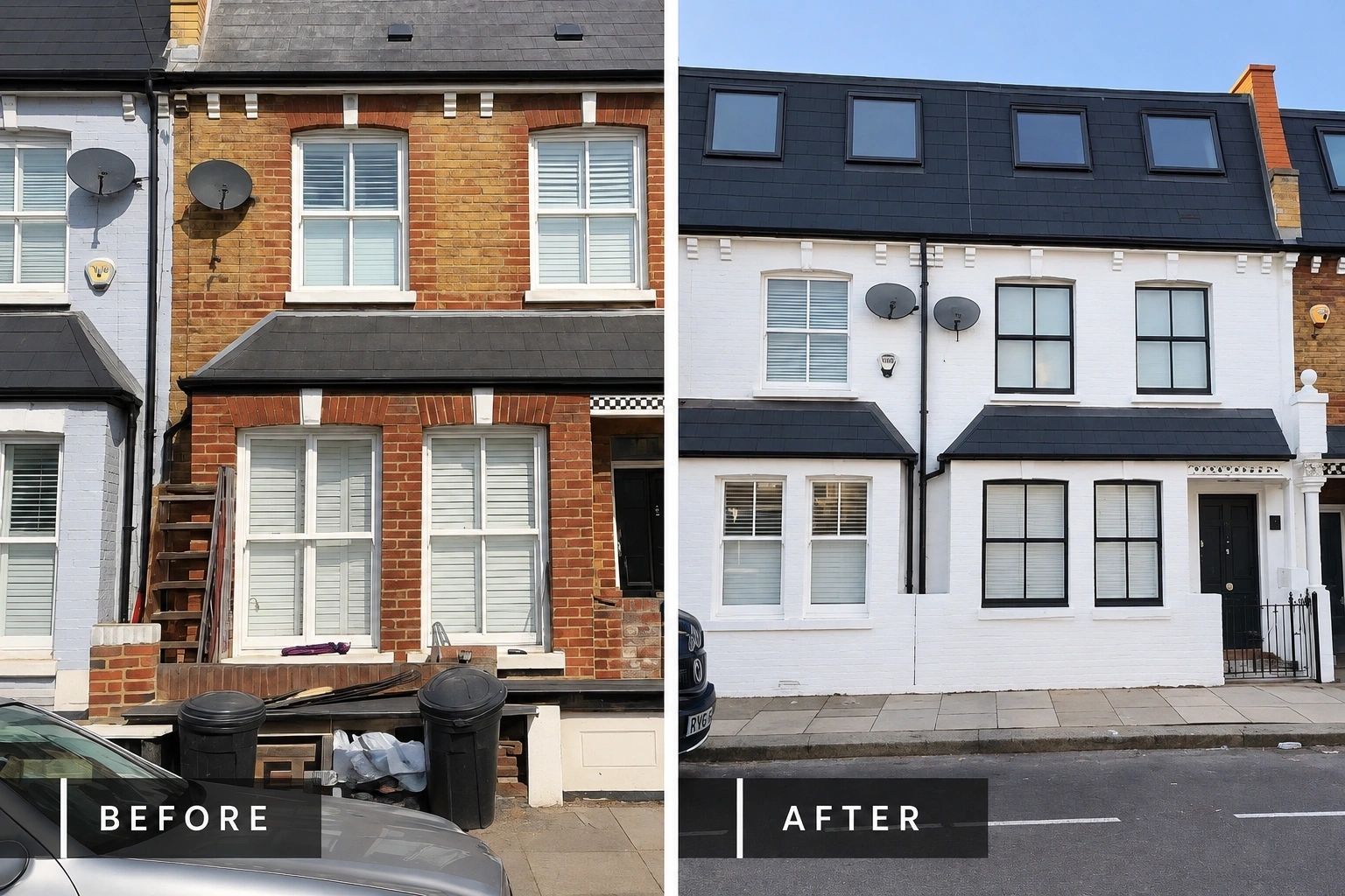 Property exterior painting — West London