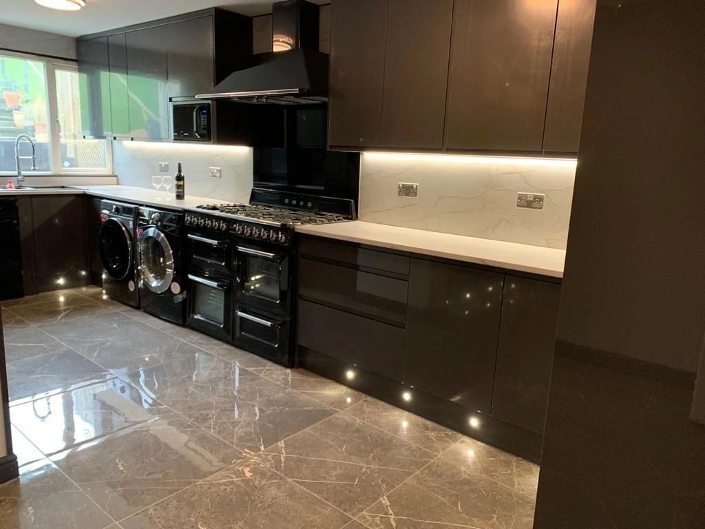 Completed modern kitchen — West London