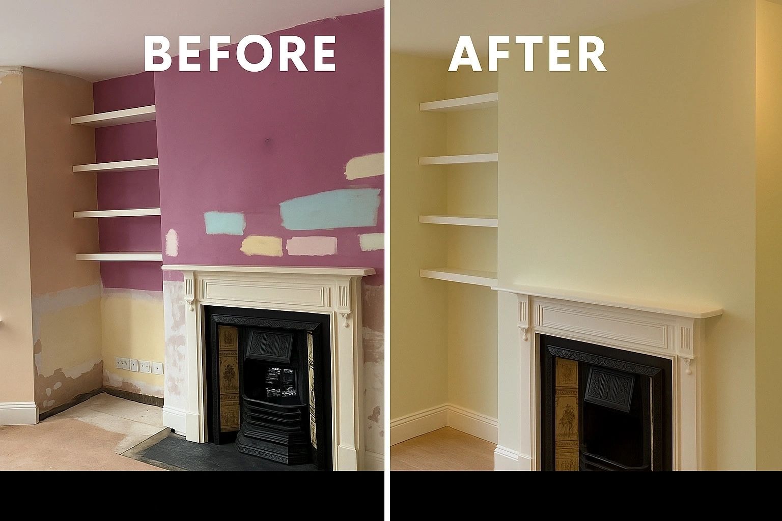 Living room painting and decorating — West London