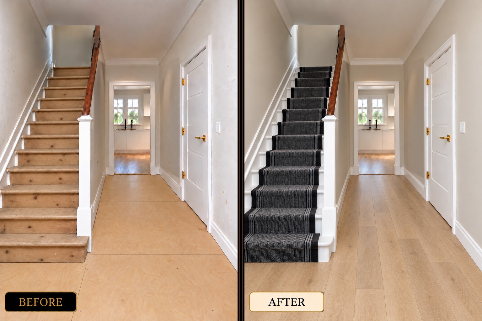 Interior painting before and after — West London