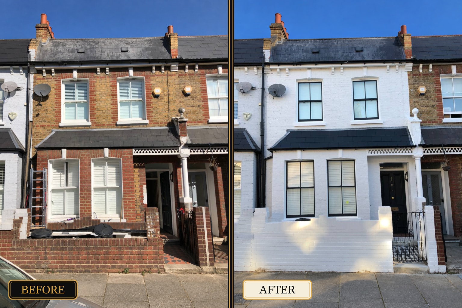 Hallway painting and decorating with neutral tones — West London